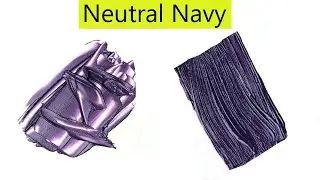 Neutral Navy Color - How To Make Neutral Navy Color - Color Mixing Video
