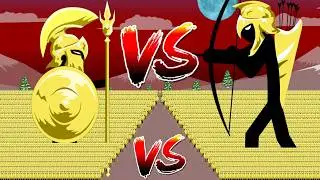 STICK WAR LEGACY | Army Spearton Gold VS Army Achidon Gold🔥EPIC BATTLE
