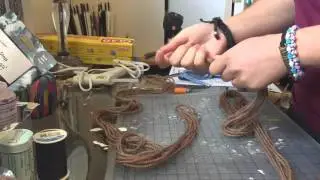 Quick Human Meenah Braids (brown yarn)