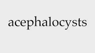 How to Pronounce acephalocysts