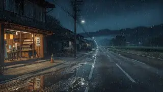 90s Rainy Tokyo Street 🌧️ Coffee Shop Lofi for Focus & Calm