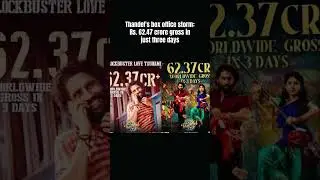 Thandel's box office storm: Rs. 62.47 crore gross in just three days