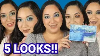 THE NEW! NOMAD COSMETICS ICELAND FIRE & ICE PALETTE! 1 PALETTE 5 LOOKS!! + REVIEW & SWATCHES!