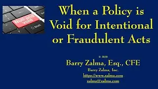 WHEN AN INSURANCE POLICY IS VOID
