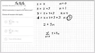U6Q1 summation notation