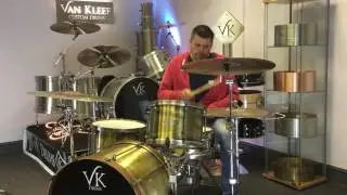 VK Drums Brass Drum Kit 13, 16, 24 & 13x6 snare video 2