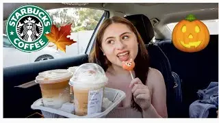 Trying Starbucks NEW Fall Menu Drinks & Treats 2021!