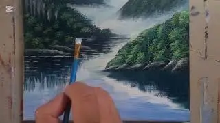 Painting water shadow lesson/ Acrylic painting