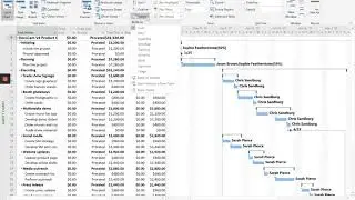 MS Project Tutorial #5 - Creating/assigning material resources, Entering costs, The cost table