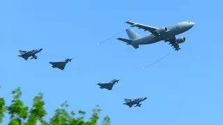 19 Aircraft performing an AMAZING LOW PASS at ILA 2018 Air Show Berlin! German Air Force