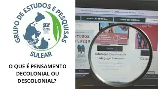 O QUE &Eacute; PENSAMENTO DECOLONIAL OU DESCOLONIAL?