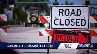 Railroad crossing closure disrupts commute in northern Palm Beach County