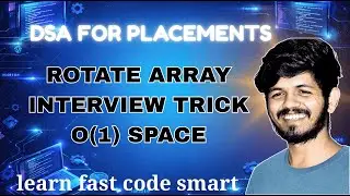 Rotate Array in Python | O(1) Space Interview Trick | DSA Coding