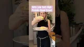 Keto Low Carb High Protein Cloud Bread #keto #ketorecipes #lowcarb #lowcarbrecipes #highprotein