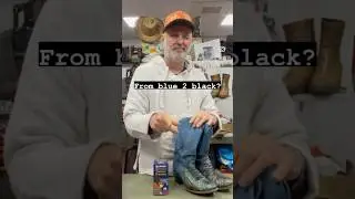 From blue 2 black part 2 Painting Sendra Cowboyboots with Zaphir paint ​⁠ @lauwschoenmakerijsneek