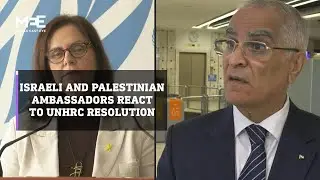 Israeli and Palestinian ambassadors react to UNHRC resolution