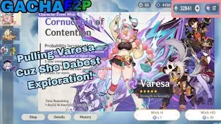Pulling Varesa And Reveal My 4th Acc Progress! | Gacha | Mobile | Genshin Impact Luna 6.2