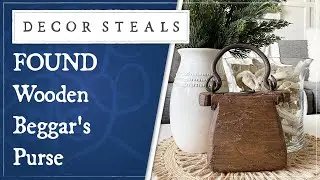 Decor Steals' FOUND Wooden Beggar's Purse