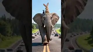 Elephant and Rabbit's Kindness      #shortsforkids #animation #cartoons #kids