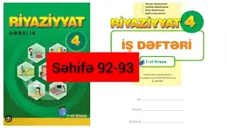 4c&uuml; sinif 1ci hissə iş dəftəri səhifə 92-93 #4c&uuml;sinif #riyaziyyat #1cihissə #&uuml;mumiləşdirici #təkrar