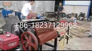 hemp processing extracting equipment sisal fiber decorticator machine hemp faber peeling machine