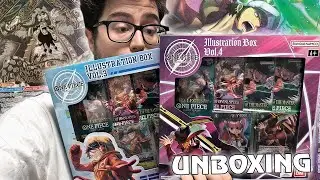 LLEGARON LOS ILLUSTRATION BOX de ONE PIECE CARD GAME 😱 VOL. 3 & 4 #onepiece #onepiececardgame