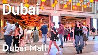 Dubai [4K] City Center, Burj Khalifa, Dubai Walking Tour 🇦🇪
