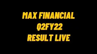 Max Financial Q2 Results FY22 | Max Financial Share Latest News Today