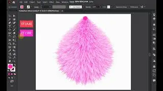 How To Create Funny Hair Cartoon Design Adobe Illustrator Tutorial #adobeillustrator #illustrator