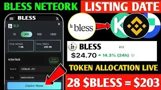 Bless Network Registration Problem | Bless Network Airdrop Listing & TGE Date | Bless Network Quiz