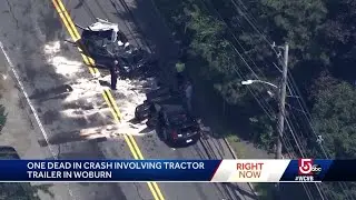 1 dead after head-on crash in Woburn, police say