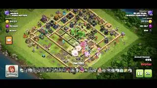 Town hall 17th max ground attack/coc king/#clash of clans