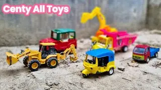 Centy Toys Auto rickshaw, Jcb, tata truck  Accident  help and rescue - Big Bag Play TV