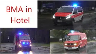 [BMA in Hotel] Einsatzfahrten FF Schöneck, FF Klingenthal und RettZV-SWS