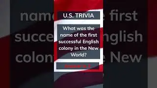 🤔 Can you name the FIRST successful English colony in the New World? 🌎💫 #trivia  #funfacts