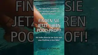 Wir helfen Ihnen, einen Pool-Profi zu finden! #poolbau #renolit #urlaubzuhause