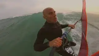Smoky Windsurfing at Sandy Point - 10 Jan 2020