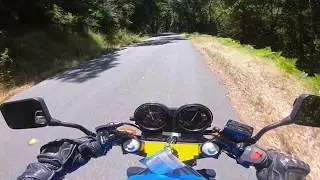 Honda CB-1 on Alpine Road, La Honda, CA