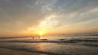 Sunrise in Cape Canaveral at Florida beach in July
