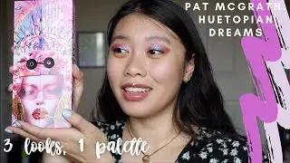 3 looks, 1 palette (pat mcgrath: huetopian dreams)