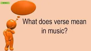 What Does Verse Mean In Music?