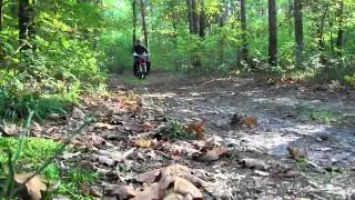 Autumn getaway on a motorcycle
