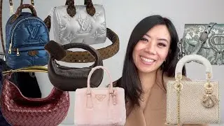 DREAM HOLIDAY LUXURY BAGS | PRADA, LV, DIOR, BV | WHITE LACE, PEARLS, SHEARLING, METALLICS GO-TOS