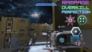 Halo 4 btb Panic Station Legendary Rampage Overkill Perfection 21/4/0