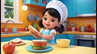 Tiny Chef Sandwich Jam 🥪🎵 | Fun Cooking Cartoon Song for Kids | Preschool Learning Rhyme