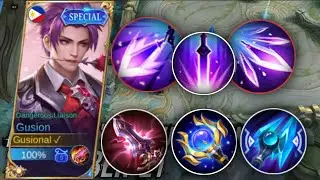 GUSION THE KILLING MACHINE AND ULTRA FAST HANDS!!! | GUSION GAMEPLAY | GUSIONAL | MLBB