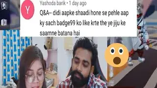 Bindaas laila tells about his crush badge 99 in front of his husband 😱live reaction#shorts#viral