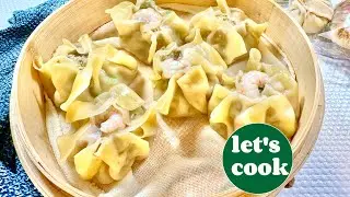 Lovely minced meat and shrimp Dumplings (dim sum) such delicious and quick recipe