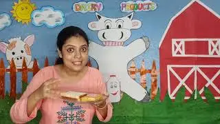 Let Us Learn Dairy Products - Milk, Butter, Cheese, Yogurt, Ghee, Ice Cream| Dairy Products for Kids