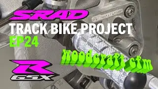 1996 #GSXR 750 #SRAD Track Bike EP: 24 - Woodcraft brake light wiring & sidestand. #retrosuperbike
